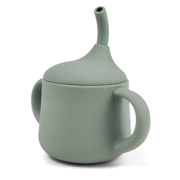 Sippy Silikonska Čaša za Bebe sa Slamčicom | Ručavanje