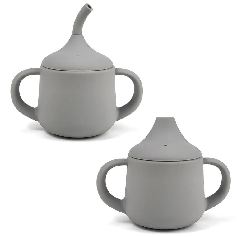 Sippy Silikonska Čaša za Bebe sa Slamčicom | Ručavanje