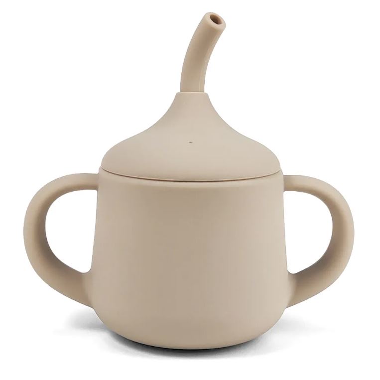 Sippy Silikonska Čaša za Bebe sa Slamčicom | Ručavanje